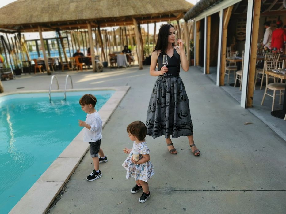 Crop top / corset handmade din piele naturala