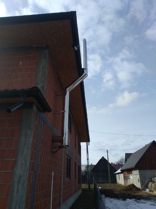 Horn de inox Coș de fum Burlane din inox izolate!