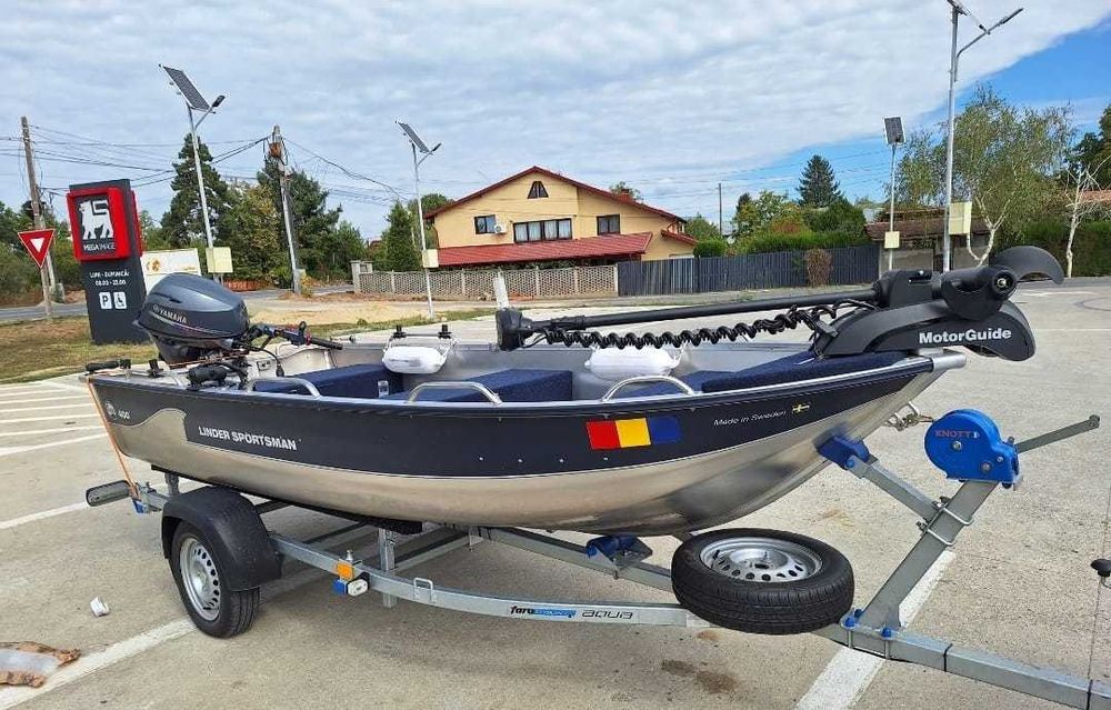 Barca cu motor Linder Sportman 400 si yamaha 25 cp