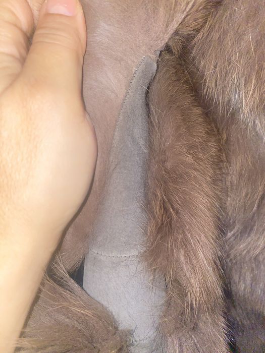 Haina blana vulpe mâneci detasabile