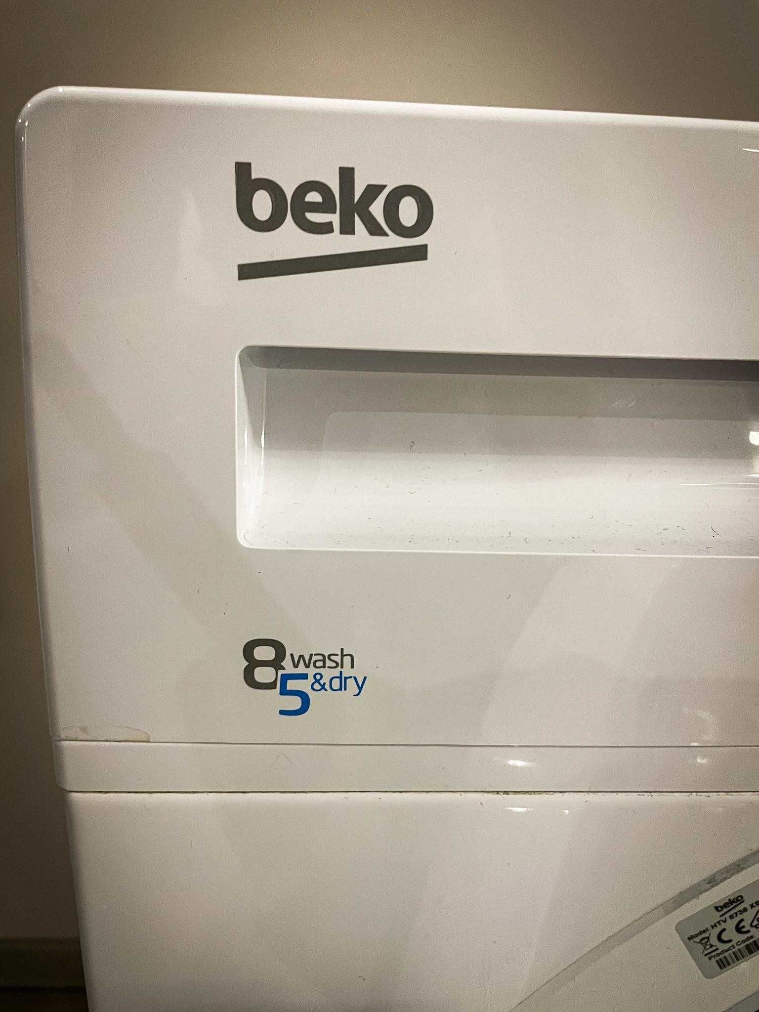 Пералня със сушилня BEKO HTV 8736 XS0 1400 об/min, ИНВЕРТОРЕН МОТОР