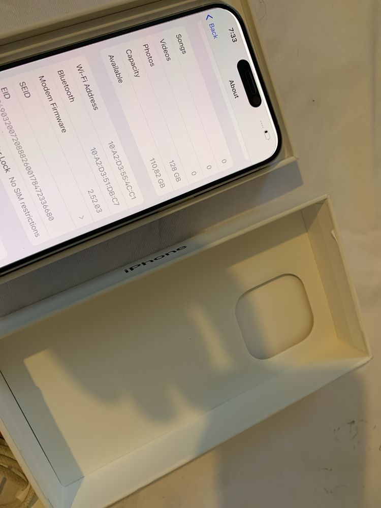 Iphone 15 pro 128 gb