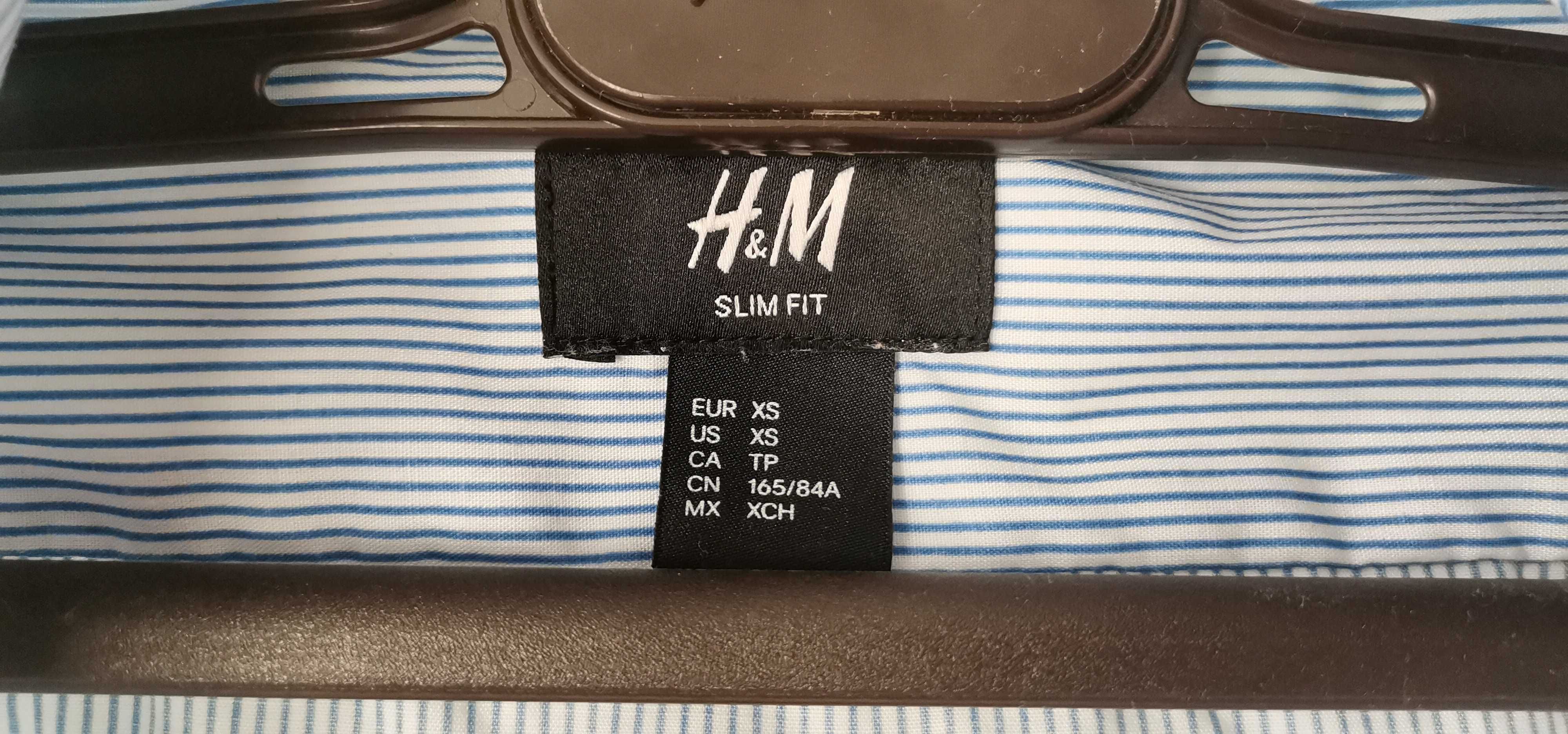 Ризи Slim Fit- синя H&M и черна SMOG