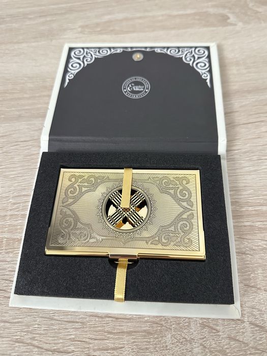 Визитница Empire металл золотистый