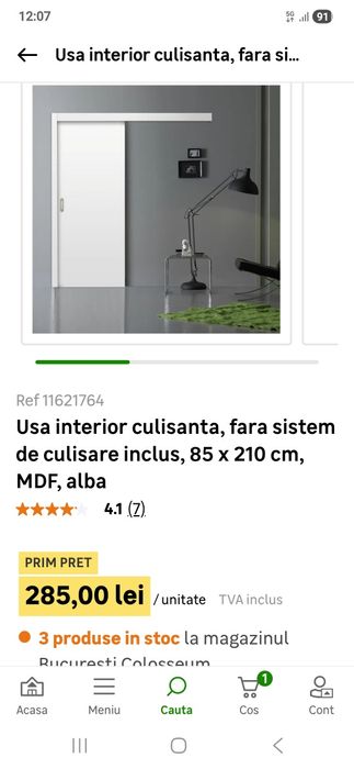 Usa culisanta alba cu toc