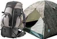 Палатка, раница и шалте под наем