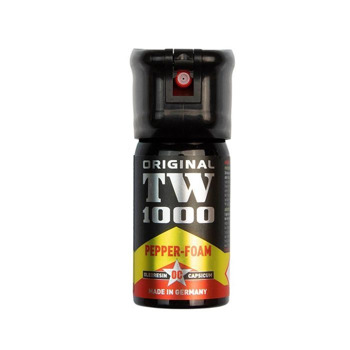 Spray cu piper TW-1000 Foam, spuma, auto-aparare, 40 ml, negru