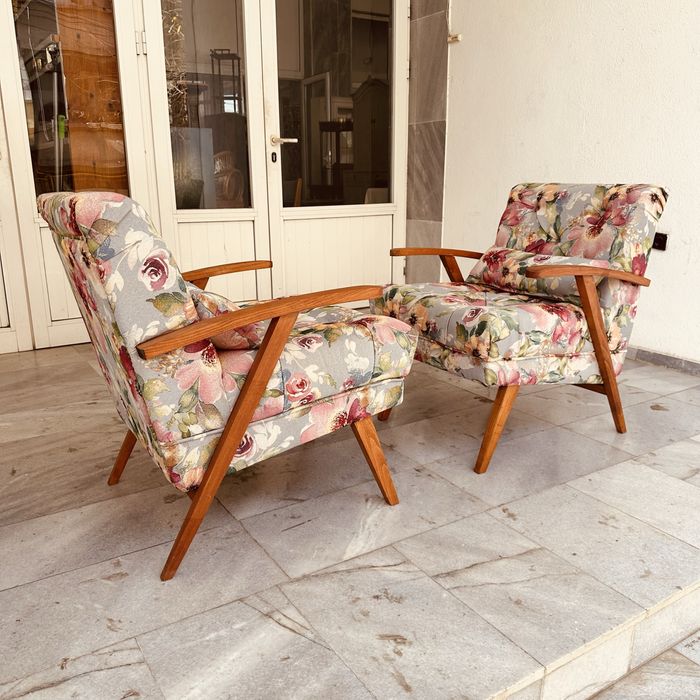 Ретро фотьойли / Mid-Century Modern комплект – отлично състояние