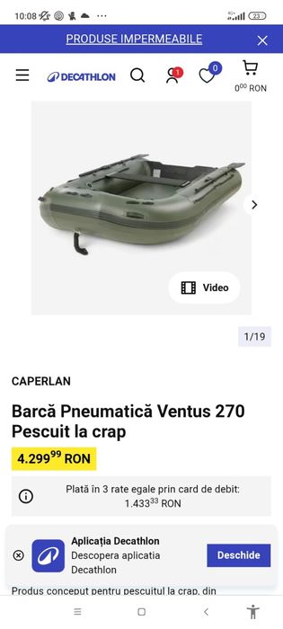 Barca gonflabila   ventus 270