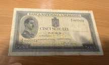 Bancnota 500 lei 1936 Romania