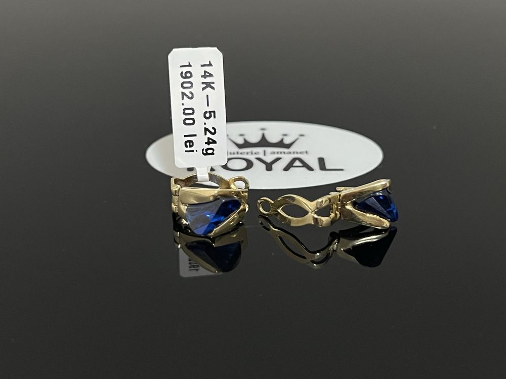 Bijuteria Royal CB : Cercei dama aur 14k 5,24 grame