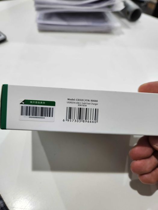 Зарядное устройство UGREEN CD319, USB-C, Space Gray