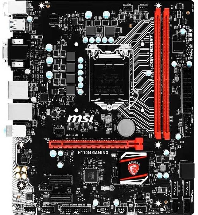 Дъно Дънна платка MSI H110M GAMING LGA 1151 32GB DDR4 Micro ATX