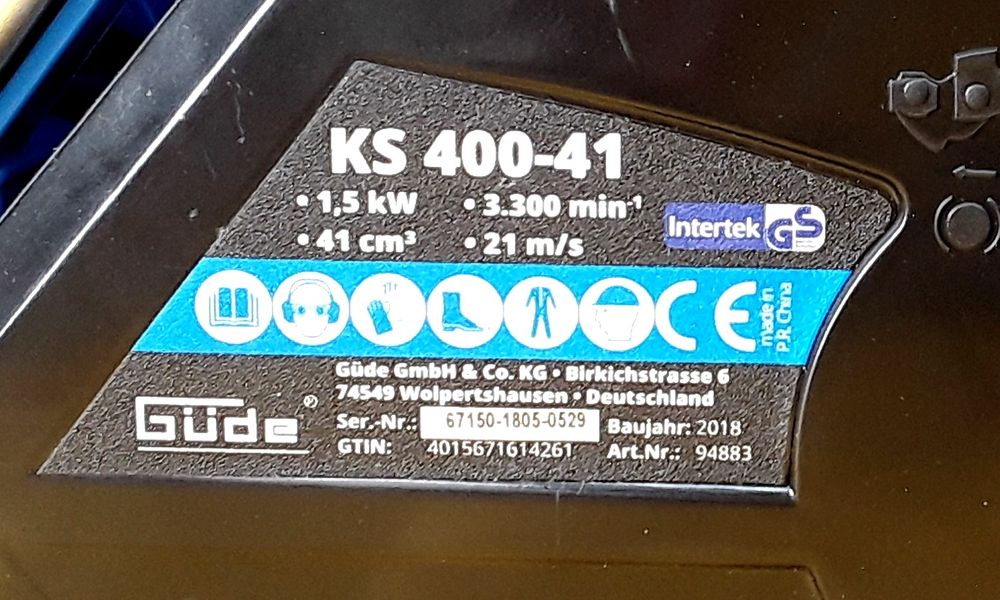 Motofieratrau GŰDE Germania 1,5 kw NOU - 499 Lei