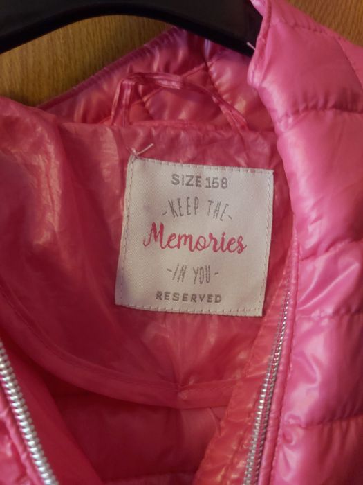 Циклично розово тънко яке Reserved 158 см