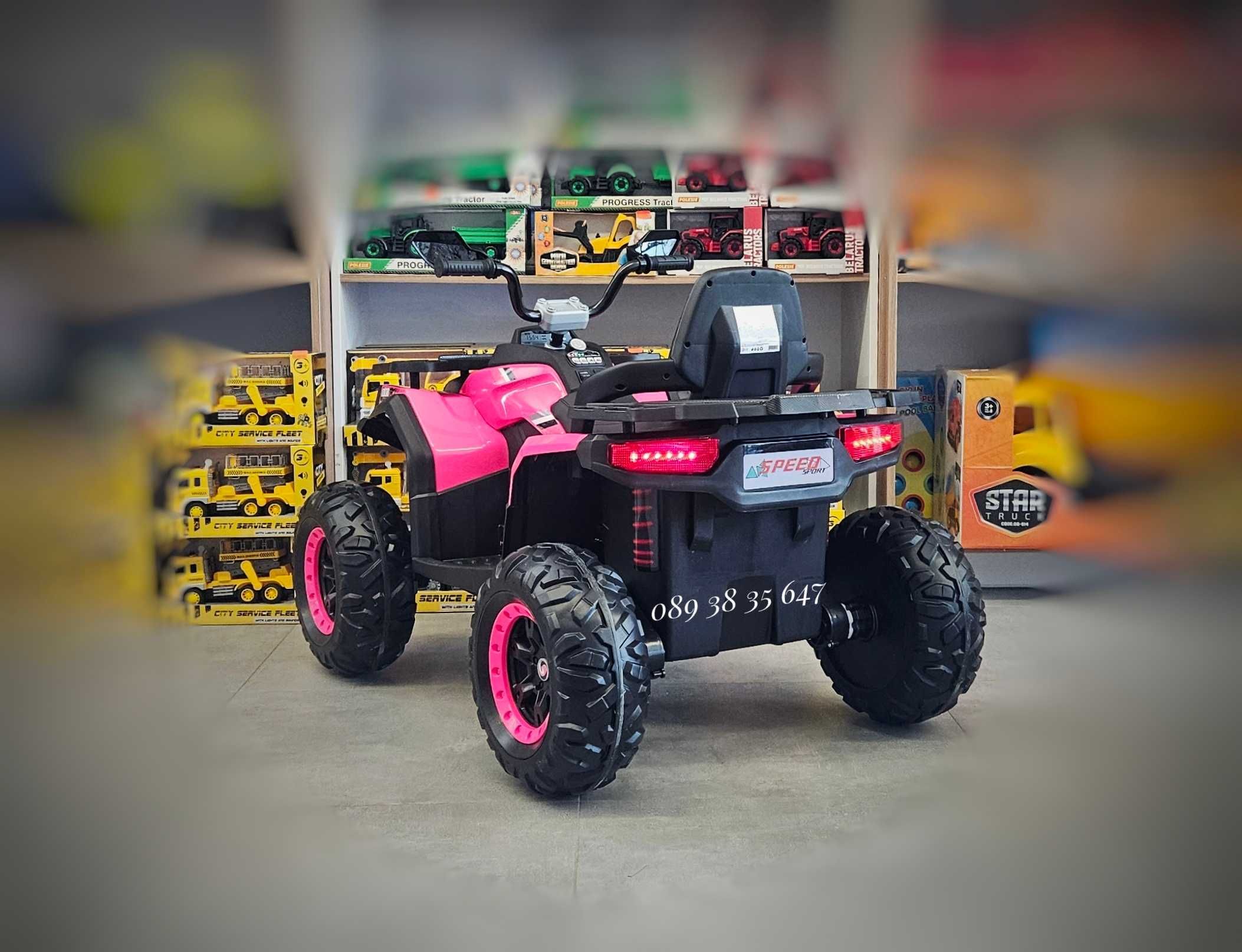НОВО!Акумулаторно бъги Cool с МЕКИ ГУМИ,12V батерия,4x4,кожена седалка