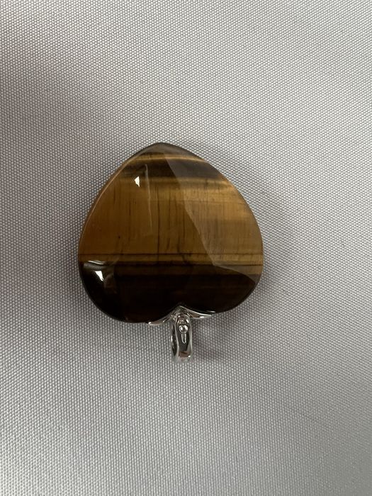 Inima ochi de tigru si argint