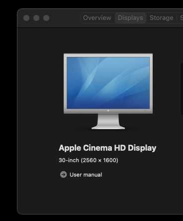 Apple Cinema Display 30-Inch (Aluminum) - A1083
