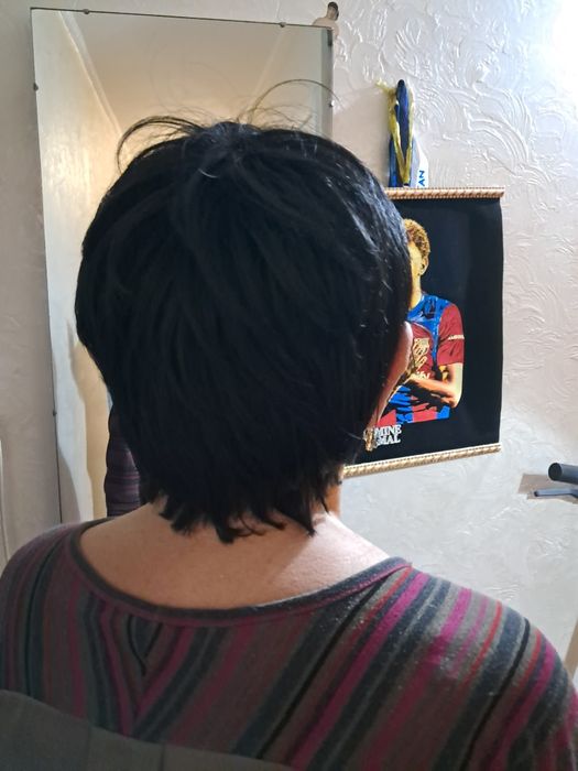 Парик женский черный