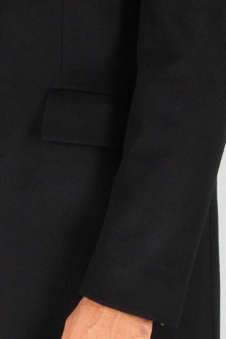 Palton slim 48 M 50 L de lux PAUL lana si casmir albastru navy