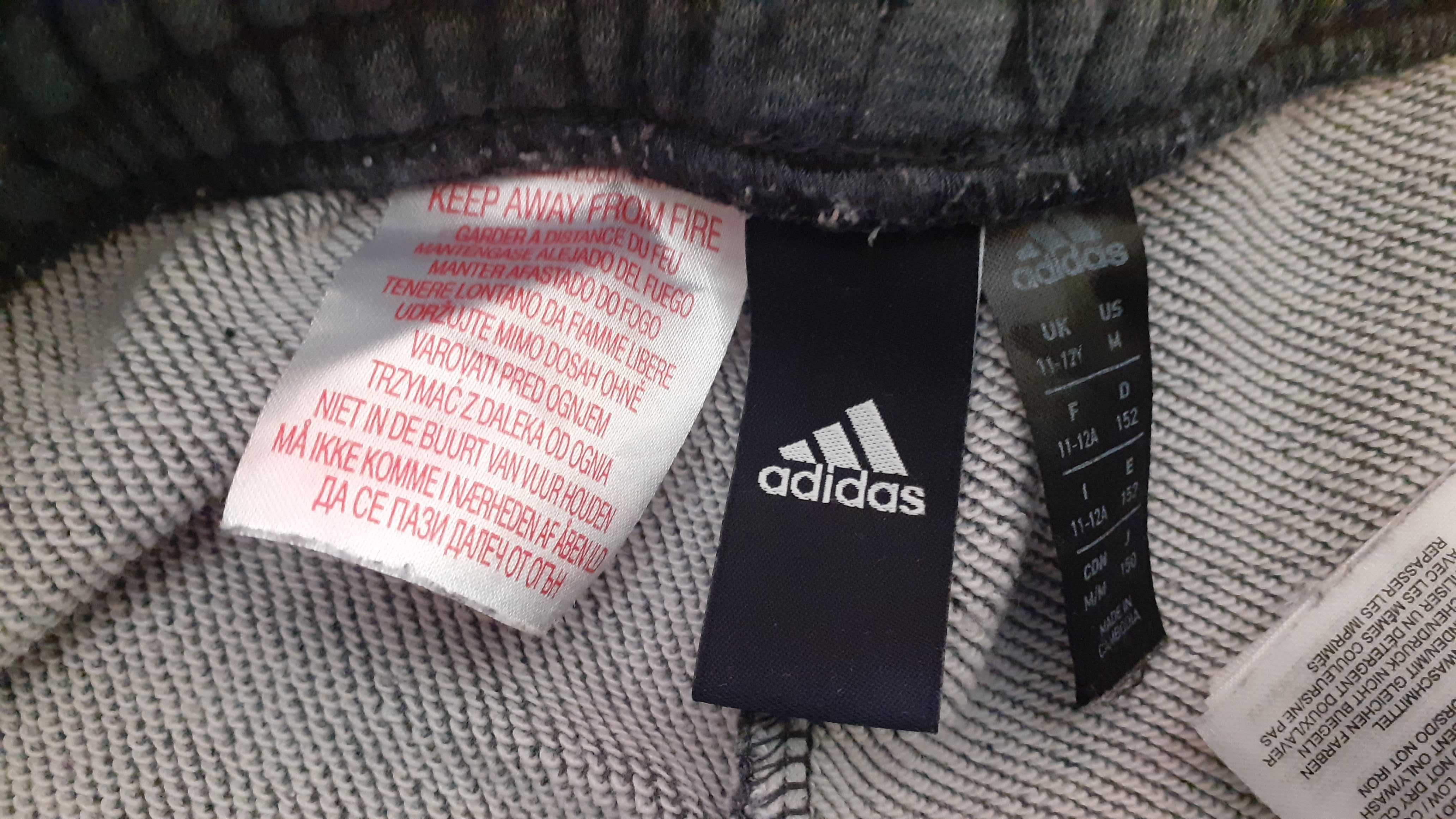 долнище на Адидас Adidas , плътно, цвят тъмно сив, 11-12 г.