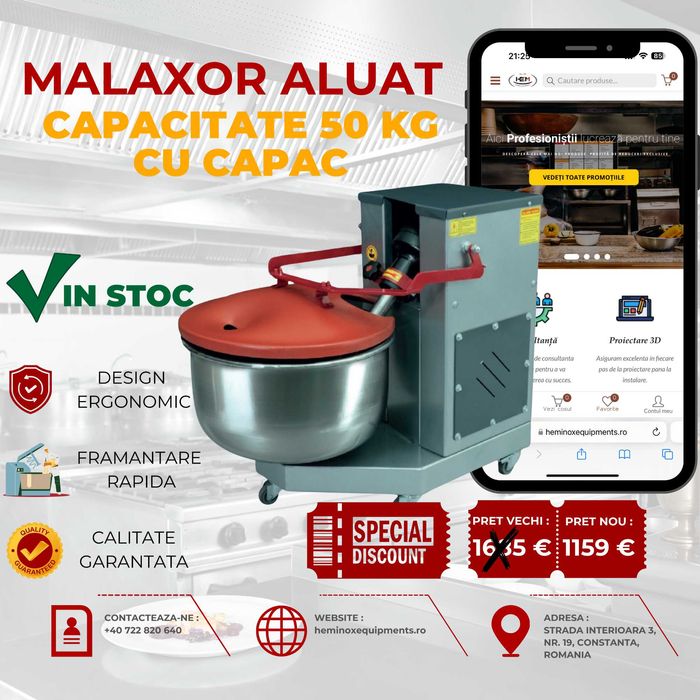 Malaxor Clasic Electric 10 Kg,15 Kg, 25 Kg , 35 Kg, 50 Kg IN STOC