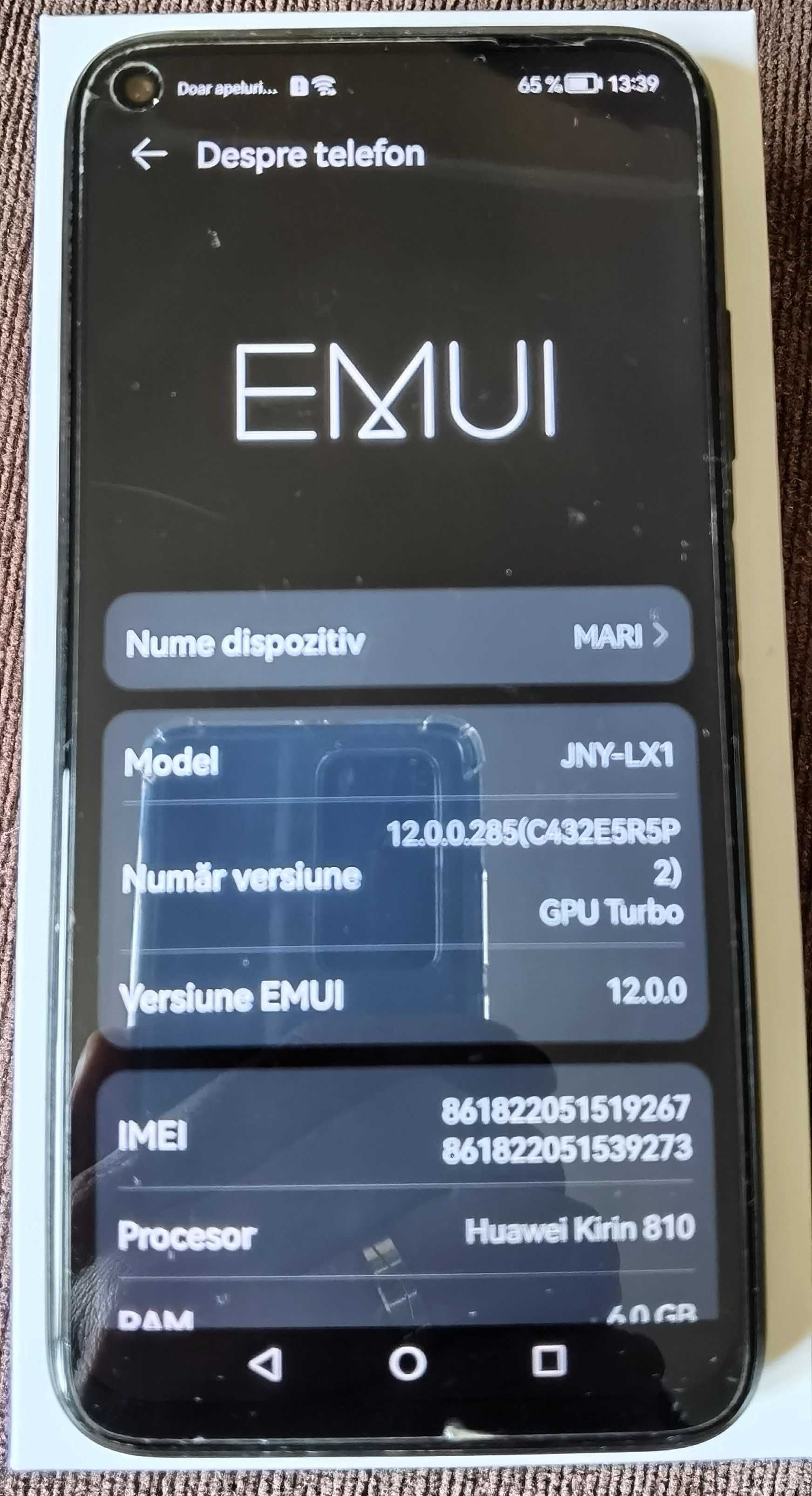 Huawei P40 Lite 5G, ca nou, 128 GB, 6G RAM