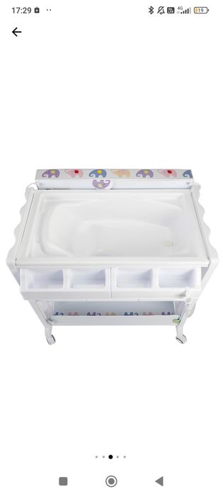 Masa de înfășat mobila Mappy 2 in 1