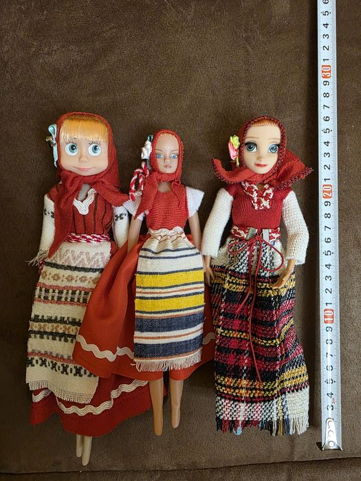 Ръчно изработени кукли в автентични български народни носии-уникални