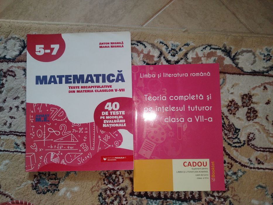 carte de teste recapitulative, clasele 5-7