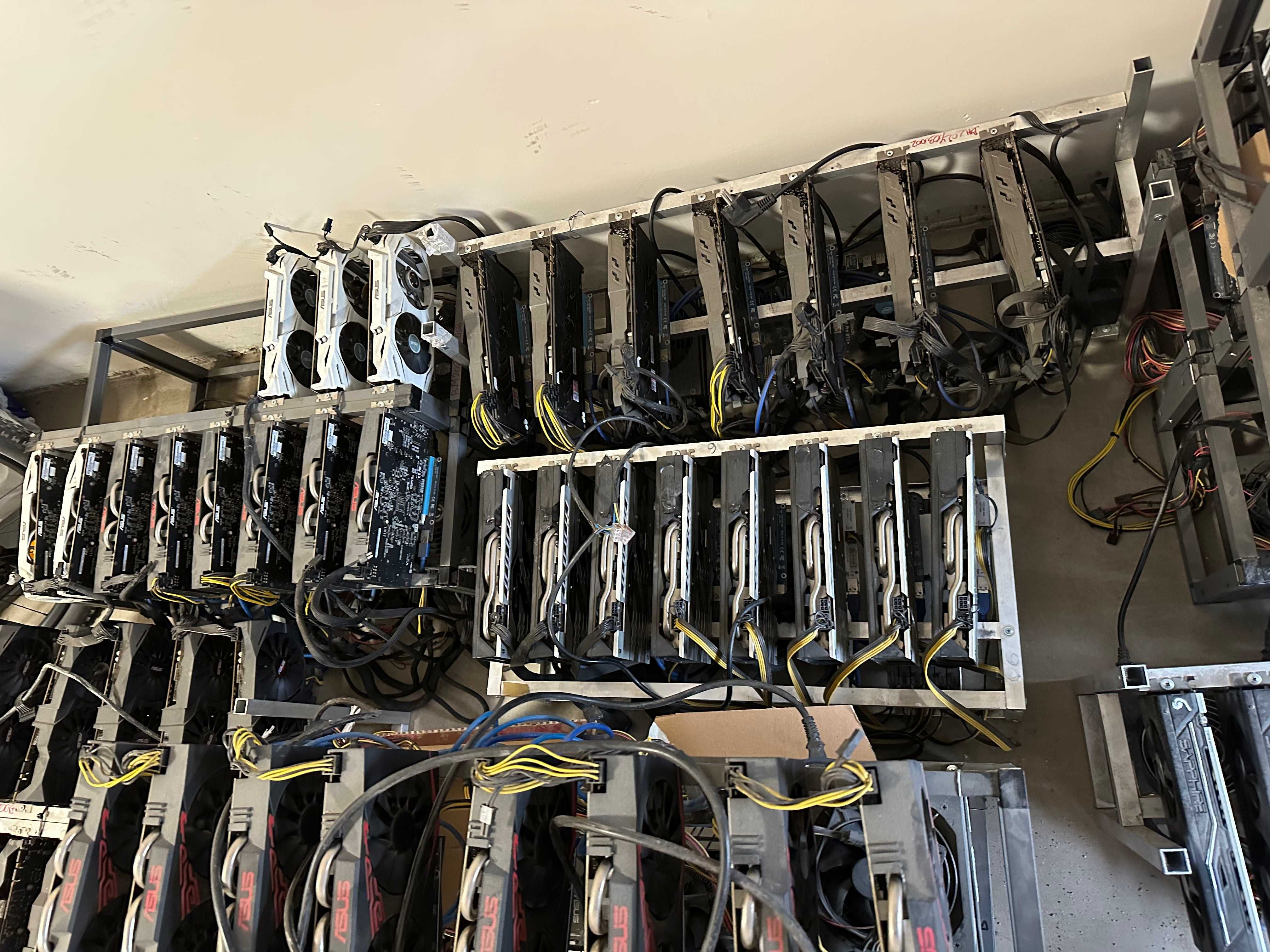 Mining RIG с 8 карти P106 6GB, за Копаене на Крипто Валути, Crypto BTC