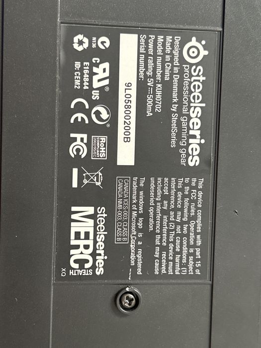 Игровая клавиатура SteelSeries Merc Stealth KUH0702