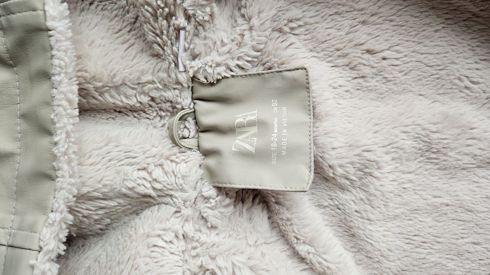 Есенно яке за вятър и дъжд Zara Kids 92 см (18-24м), с мека подплата