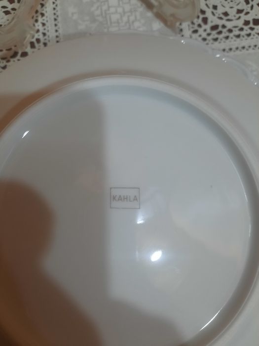 Старая KAHLA, красивые, десертные тарелочки (d-17,5см), б/у с незначит