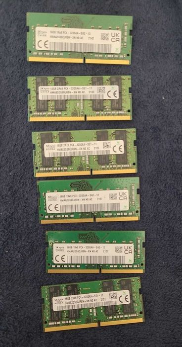 Memorie Laptop SK hynix, 16GB DDR4, 3200 MHz , sodim laptop