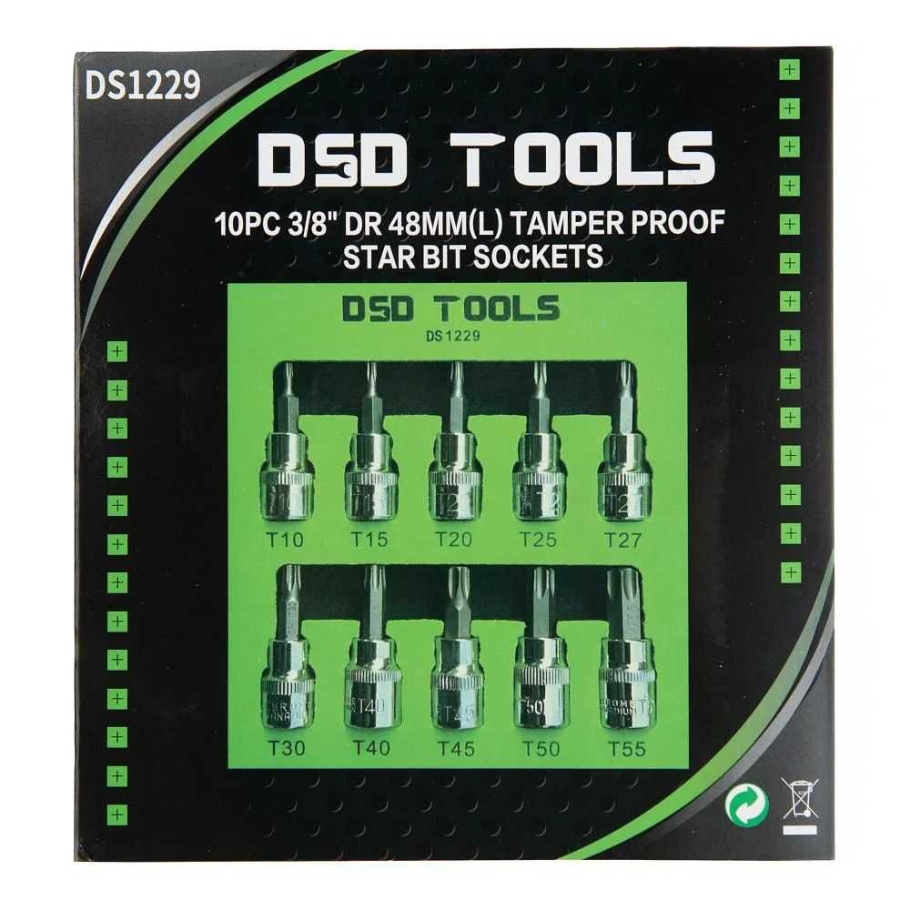 DSD TOOLS 10PC 3/8" DR 48MM(L)  set biti stea DS1229