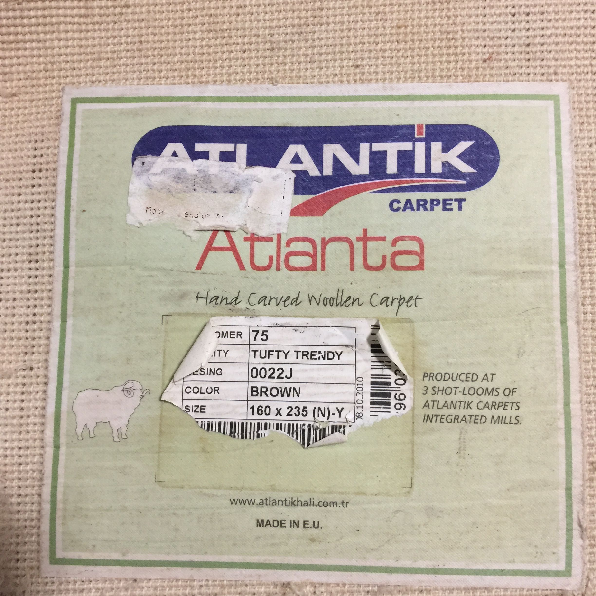 Вълнен Килим Ръчно Тъкан Atlantik