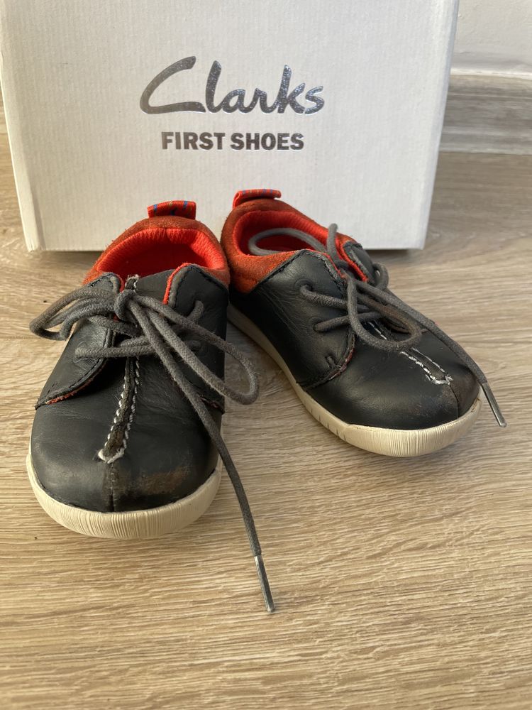 Clarks боти обувки кожени 20 20,5 естествена кожа