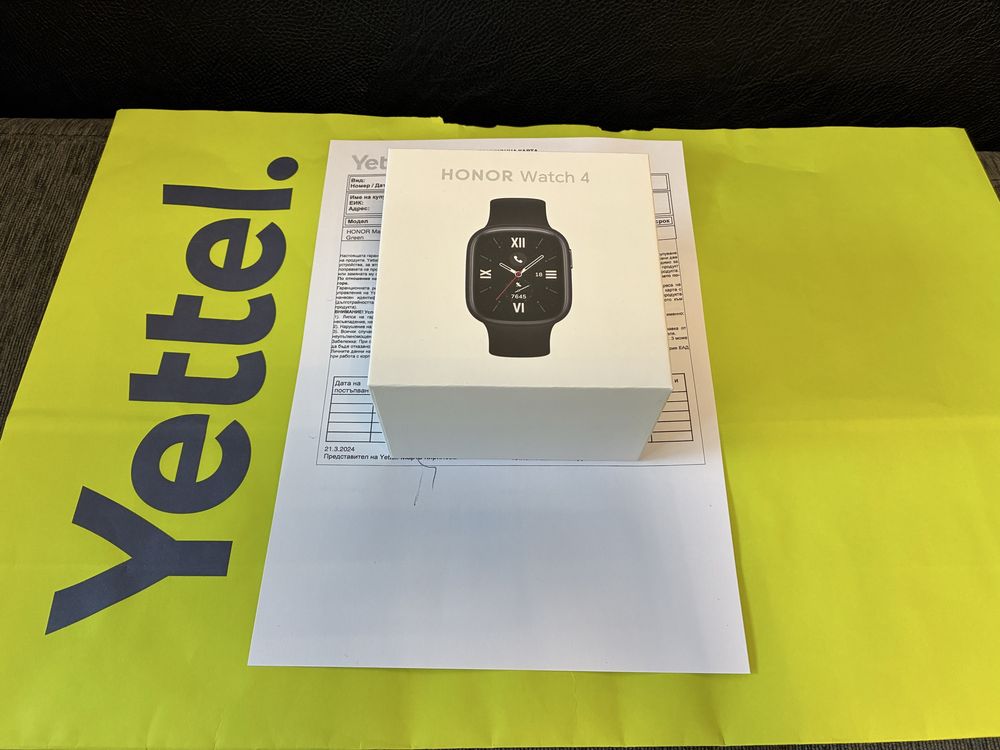 Honor Watch 4 LTE Yettel Гаранция 2026г. Black