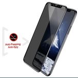 iPhone X XR XS MAX - Folie Sticla Completa 0,2MM 21D Anti Spy Black