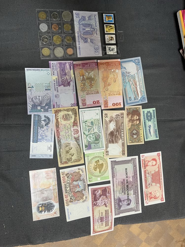 Банкноты состояние пресс разных стран