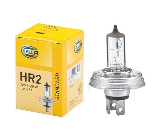 Bec auto halogen Hella H4 12V; 60/55W; halogen; P45t cu flansa rotunda; 8GJ004173121, 1 buc.