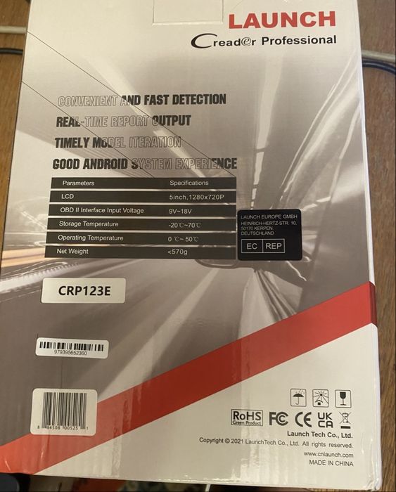 Tester auto multimarca Launch Crp 123E