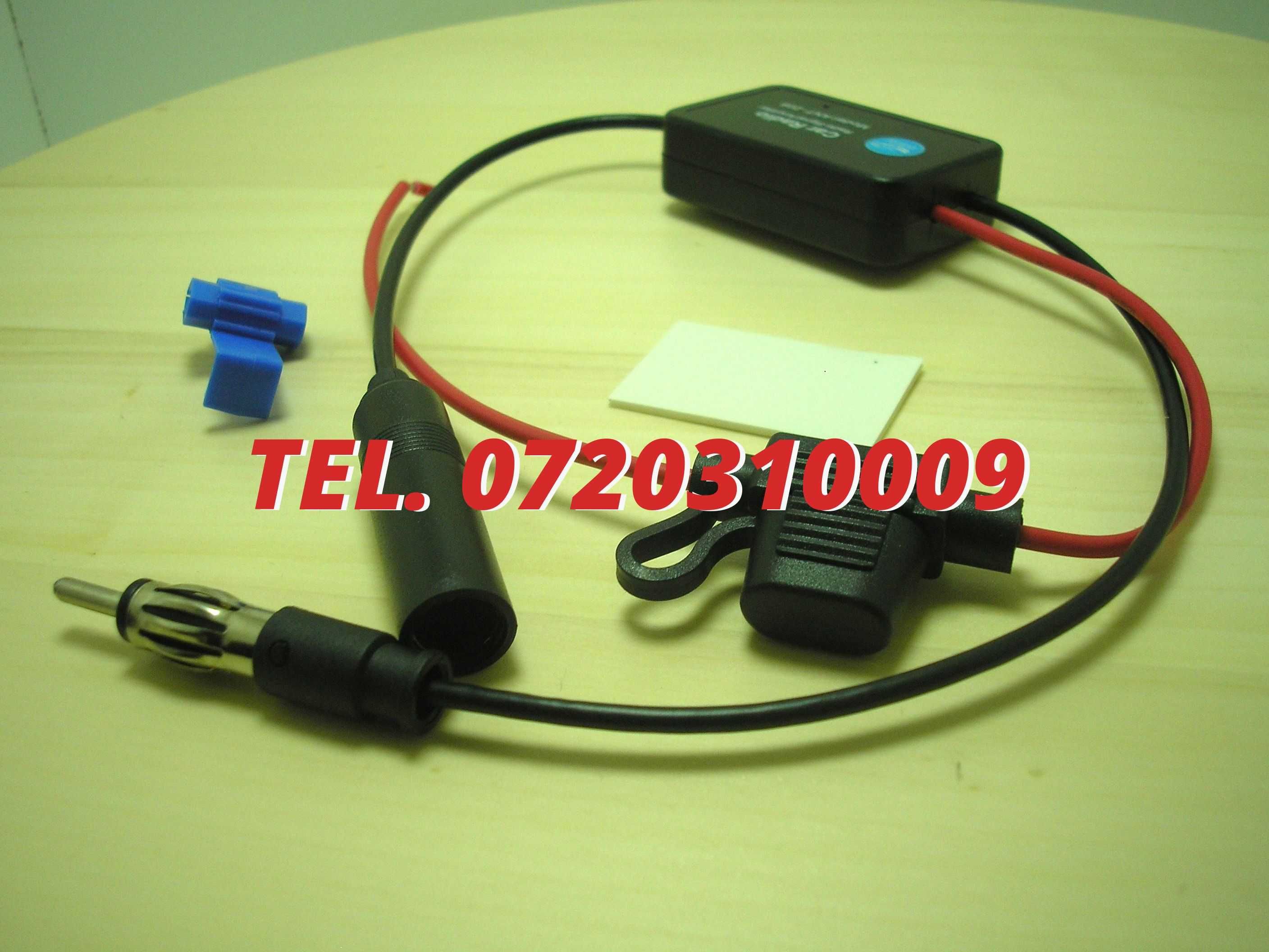 Amplificator Pentru Semnal Antena Radio Auto Fm 12v
