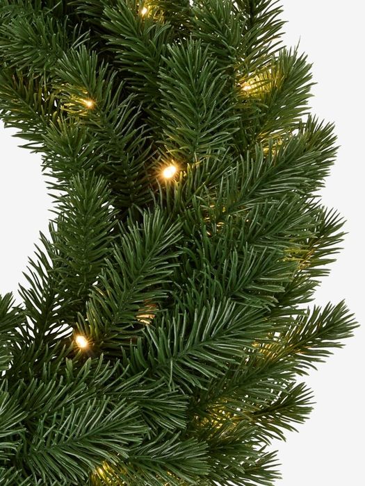 Коледен венец Fenris Jysk с лампички и таймер