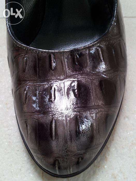 Manas Pantof deosebit negru-gri (lucrat manual)