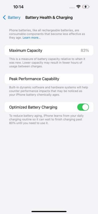 iPhone 14 Pro Max 256 GB 83% silver