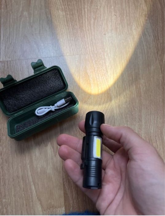 Lanterna Marmix puternica, dual LED, acumulator, reincarcabila