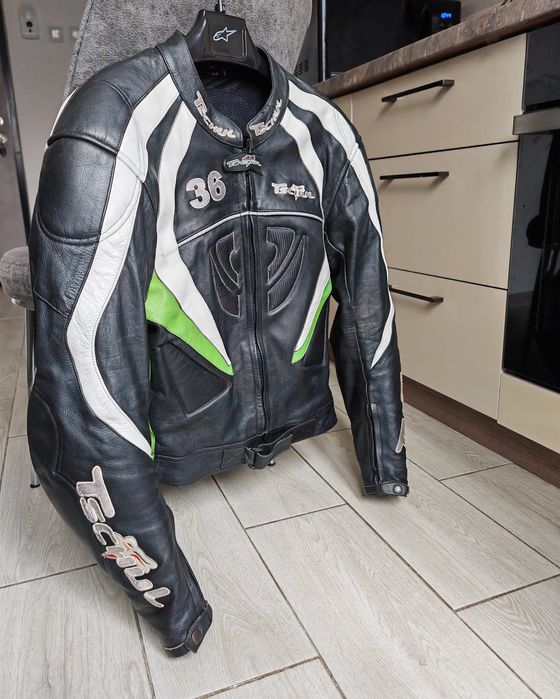 Geaca moto piele Tschul marime 54 (XL)