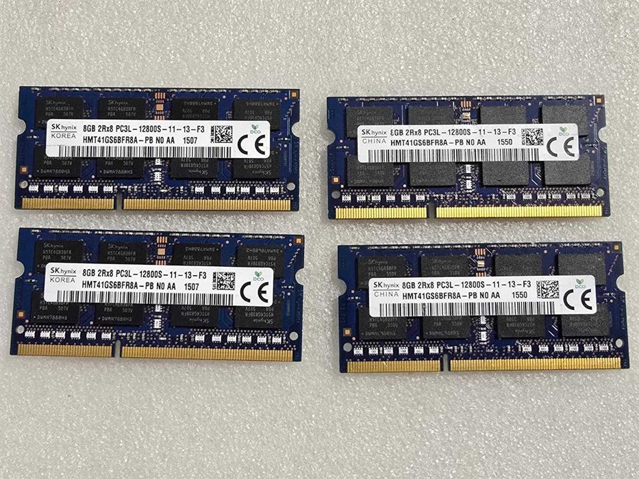 Kit memorie RAM laptop Hynix 16GB (2 x 8GB) DDR3L PC3L 1600Mhz 1.35V